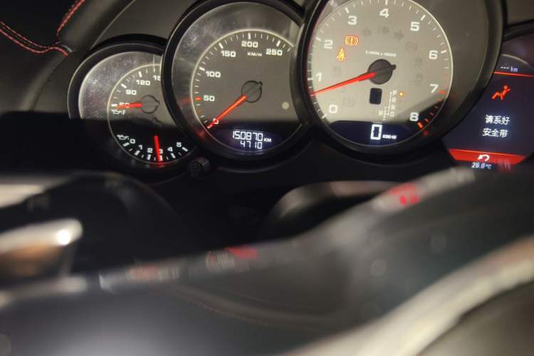Used Porsche Cayenne 2011 Cayenne S 4.8L Odometer Close Up