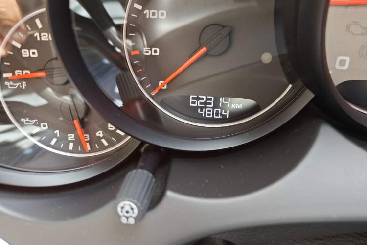 Used Porsche Cayenne 2012 Cayenne GTS 4.8L Odometer Close Up