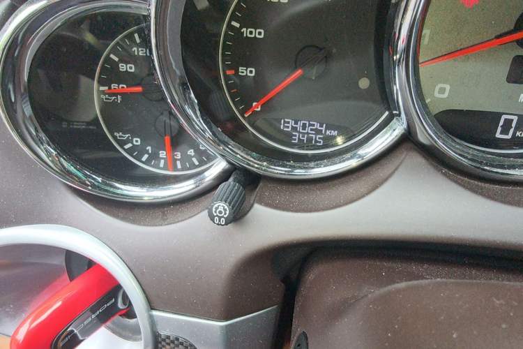 Used Porsche Cayenne 2012 Cayenne GTS 4.8L Odometer Close Up