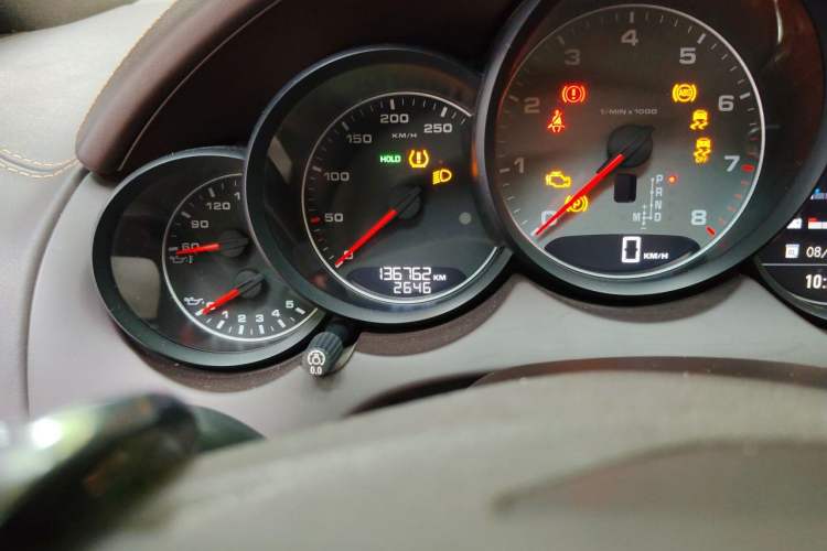 Used Porsche Cayenne 2012 Cayenne GTS 4.8L Odometer Close Up