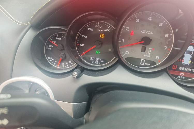 Used Porsche Cayenne 2012 Cayenne GTS 4.8L Odometer Close Up