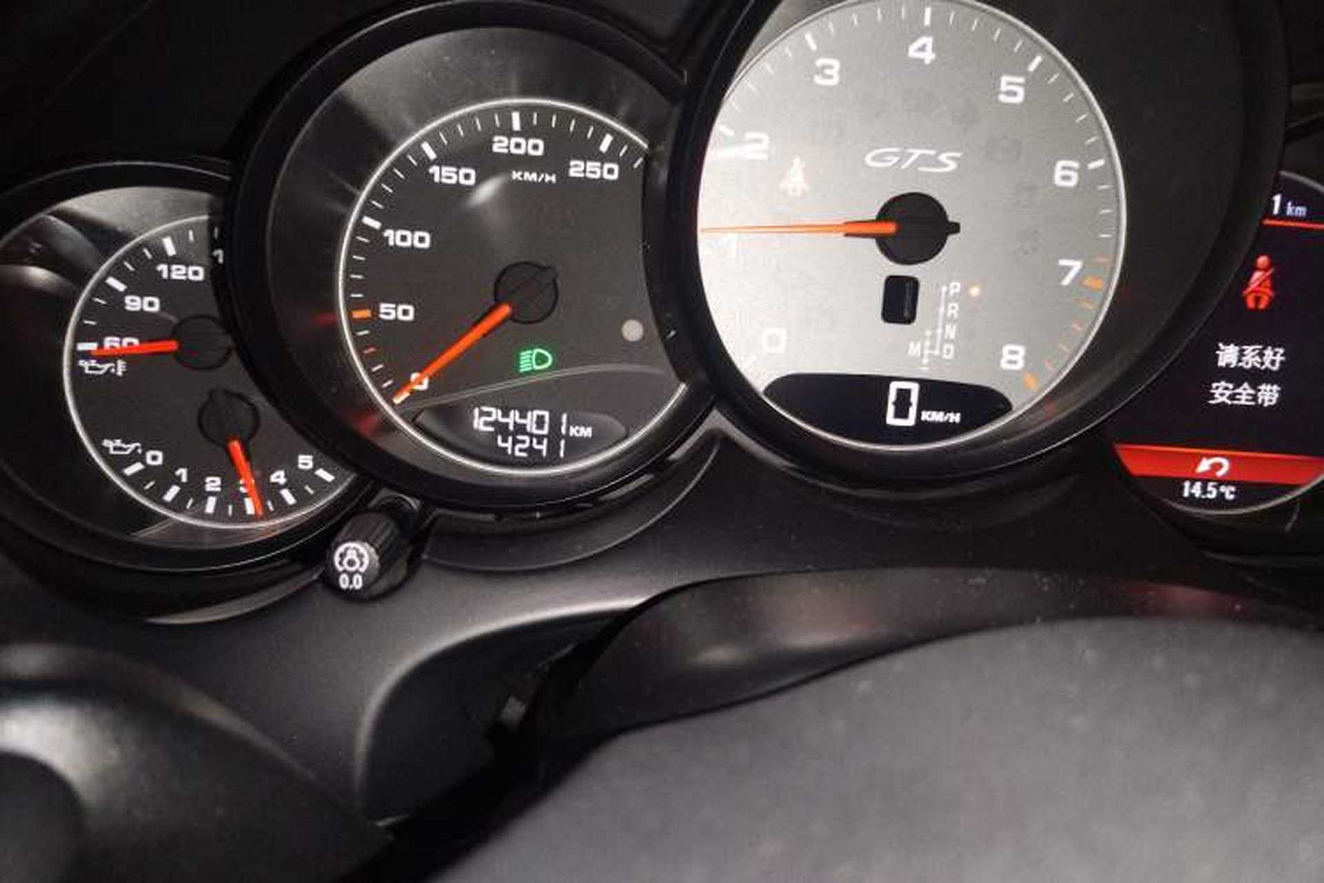 Used Porsche Cayenne 2012 Cayenne GTS 4.8L Odometer Close Up