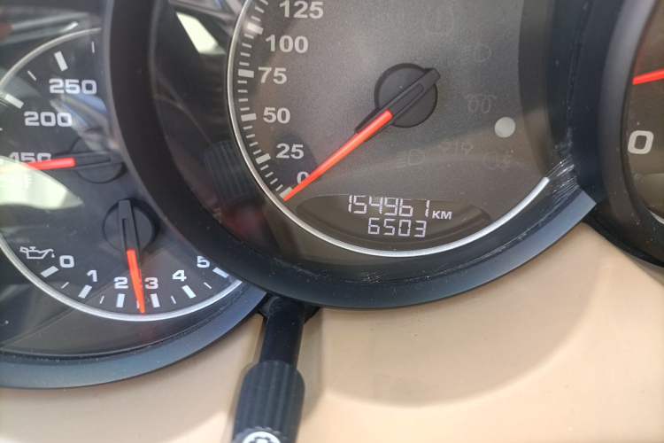 Used Porsche Cayenne  Odometer Close Up