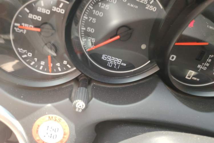 Used Porsche Cayenne  Odometer Close Up