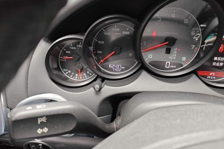 Used Porsche Cayenne  Odometer Close Up