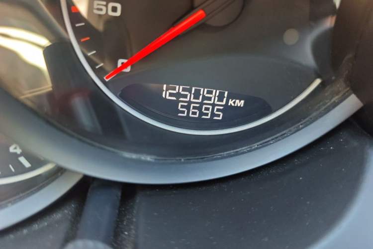 Used Porsche Cayenne 2014 Cayenne Platinum Edition 3.0T Odometer Close Up