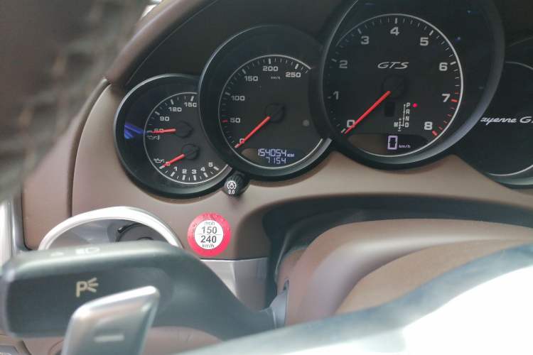 Used Porsche Cayenne 2015 Cayenne GTS 3.6T Odometer Close Up