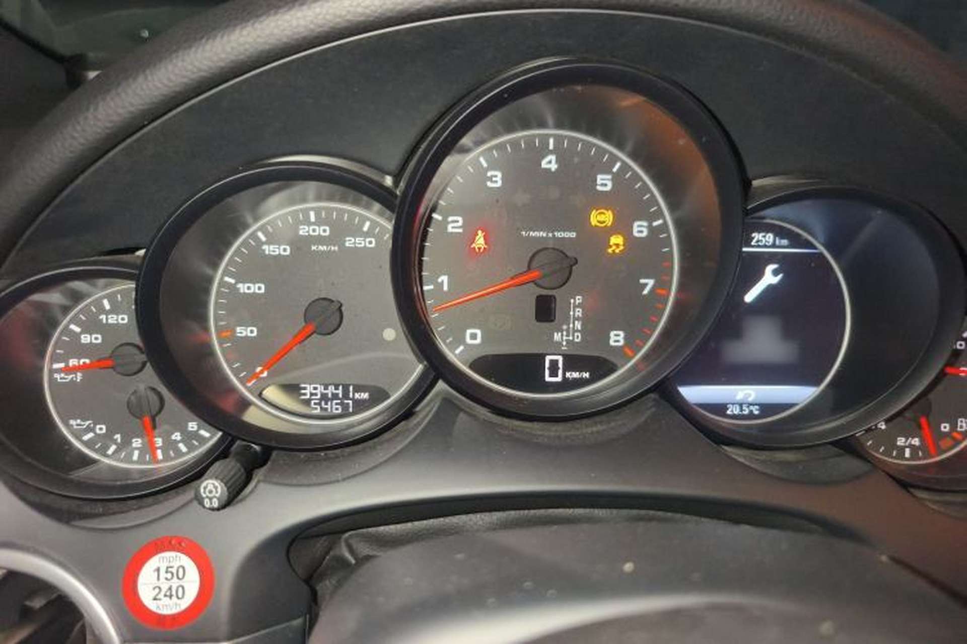 Used Porsche Cayenne 2015 Cayenne 3.0T Instrument Cluster