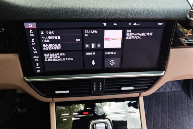Used Porsche Cayenne 2019 Cayenne 3.0T Audio And AC Panel