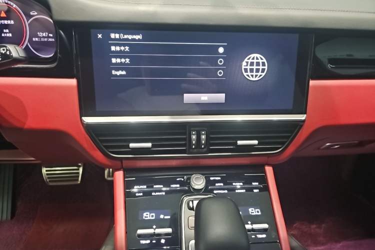 Used Porsche Cayenne 2019 Cayenne 3.0T Audio And AC Panel