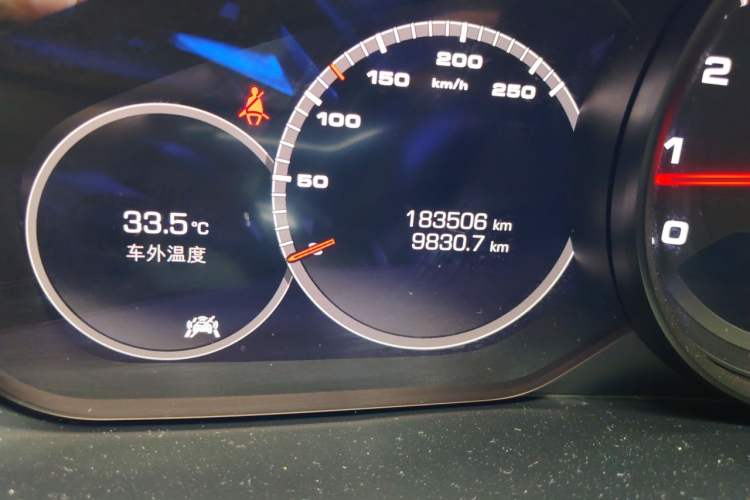 Used Porsche Cayenne 2019 Cayenne 3.0T Odometer Close Up