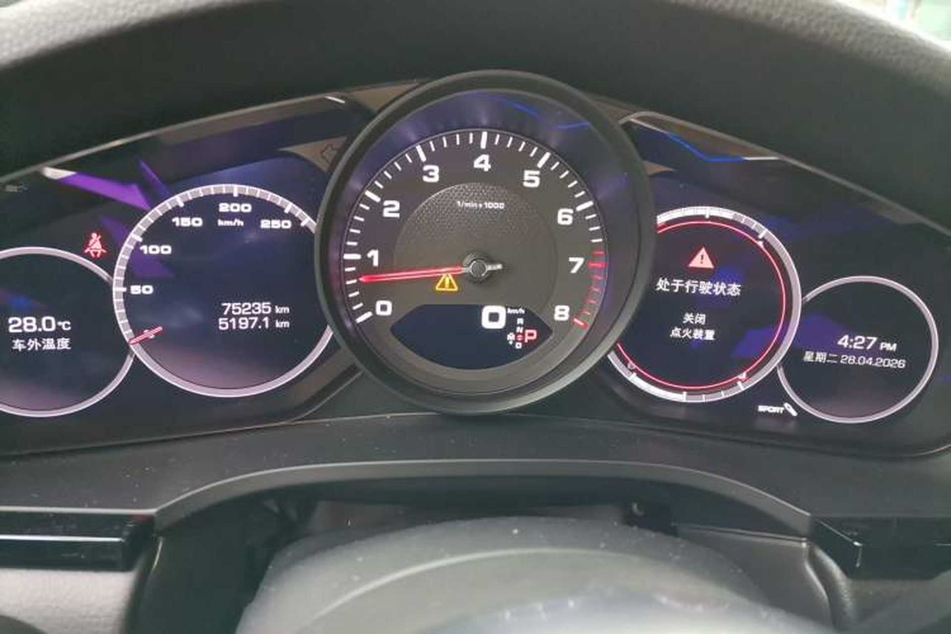 Used Porsche Cayenne 2019 Cayenne 3.0T Instrument Cluster