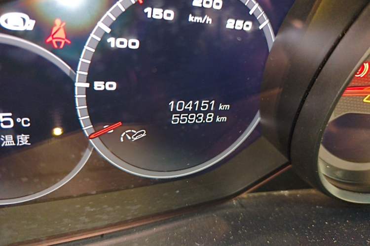 Used Porsche Cayenne 2019 3.0T Odometer Close Up