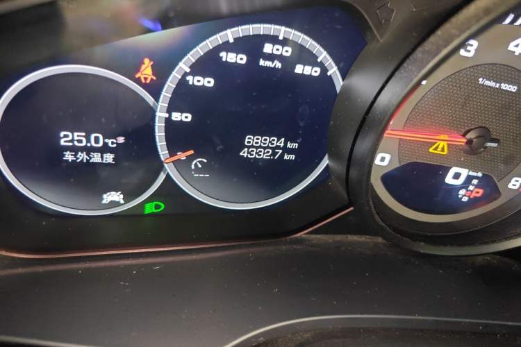 Used Porsche Cayenne 2019 Cayenne 3.0T Odometer Close Up