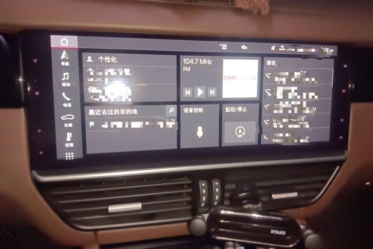Used Porsche Cayenne 2019 Cayenne 3.0T Audio And AC Panel