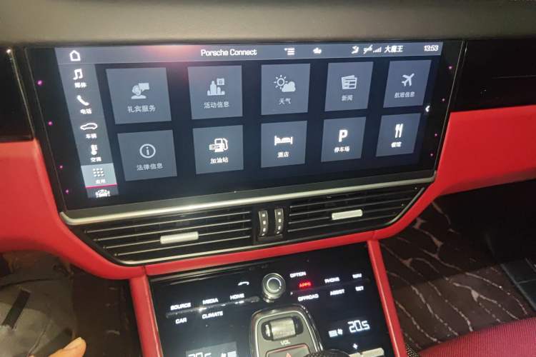 Used Porsche Cayenne 2019 Cayenne 3.0T Audio And AC Panel