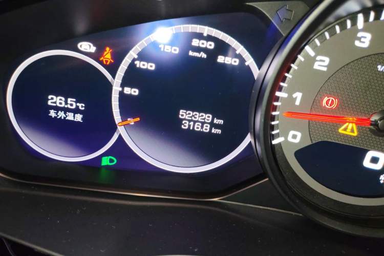 Used Porsche Cayenne 2020 3.0T Standard Version US Specification Odometer Close Up