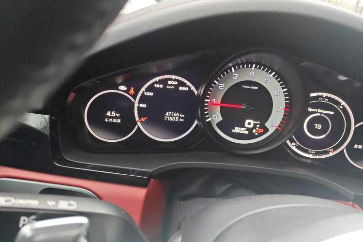 Used Porsche Cayenne 2023 Cayenne 3.0T Platinum Edition Odometer Close Up