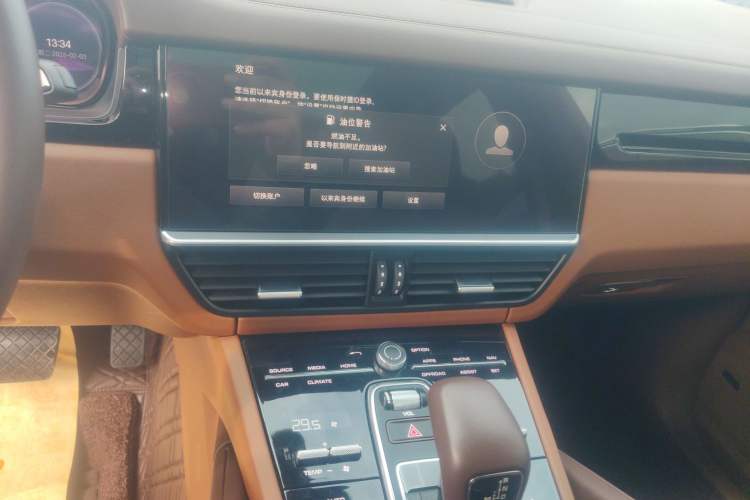 Used Porsche Cayenne 2023 Cayenne 3.0T Platinum Edition Audio And AC Panel