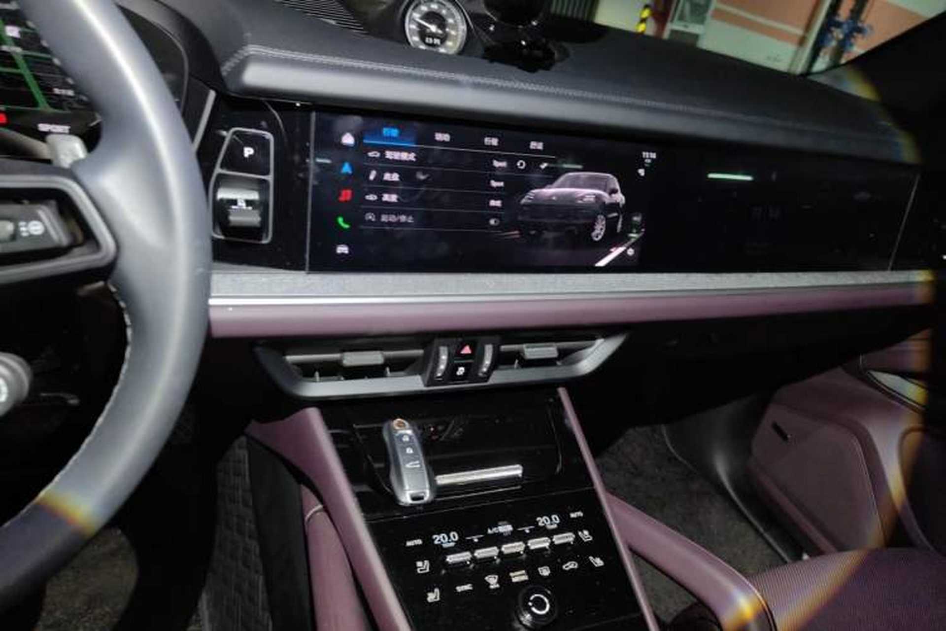 Used Porsche Cayenne 2025 Cayenne 3.0T Dream-Chasing Edition Audio And AC Panel