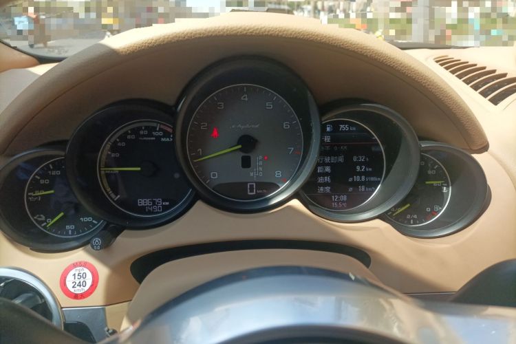 Used Porsche Cayenne E-Hybrid 2015 Cayenne S E-Hybrid 3.0T Instrument Cluster