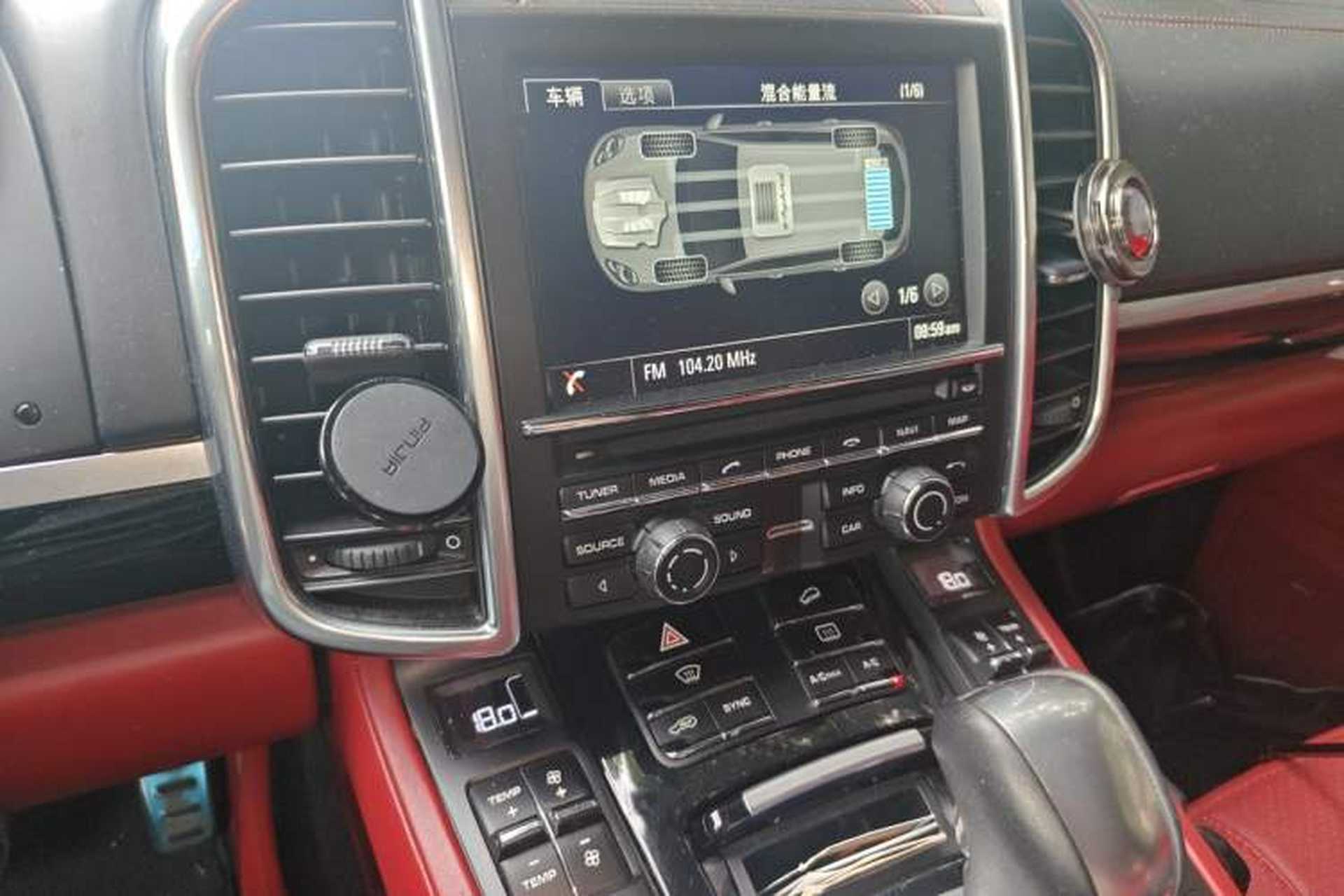 Used Porsche Cayenne E-Hybrid 2016 Cayenne S E-Hybrid 3.0T Audio And AC Panel