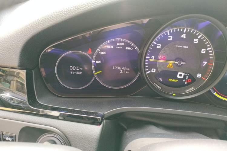 Used Porsche Cayenne E-Hybrid 2019 Cayenne E-Hybrid 2.0T Odometer Close Up