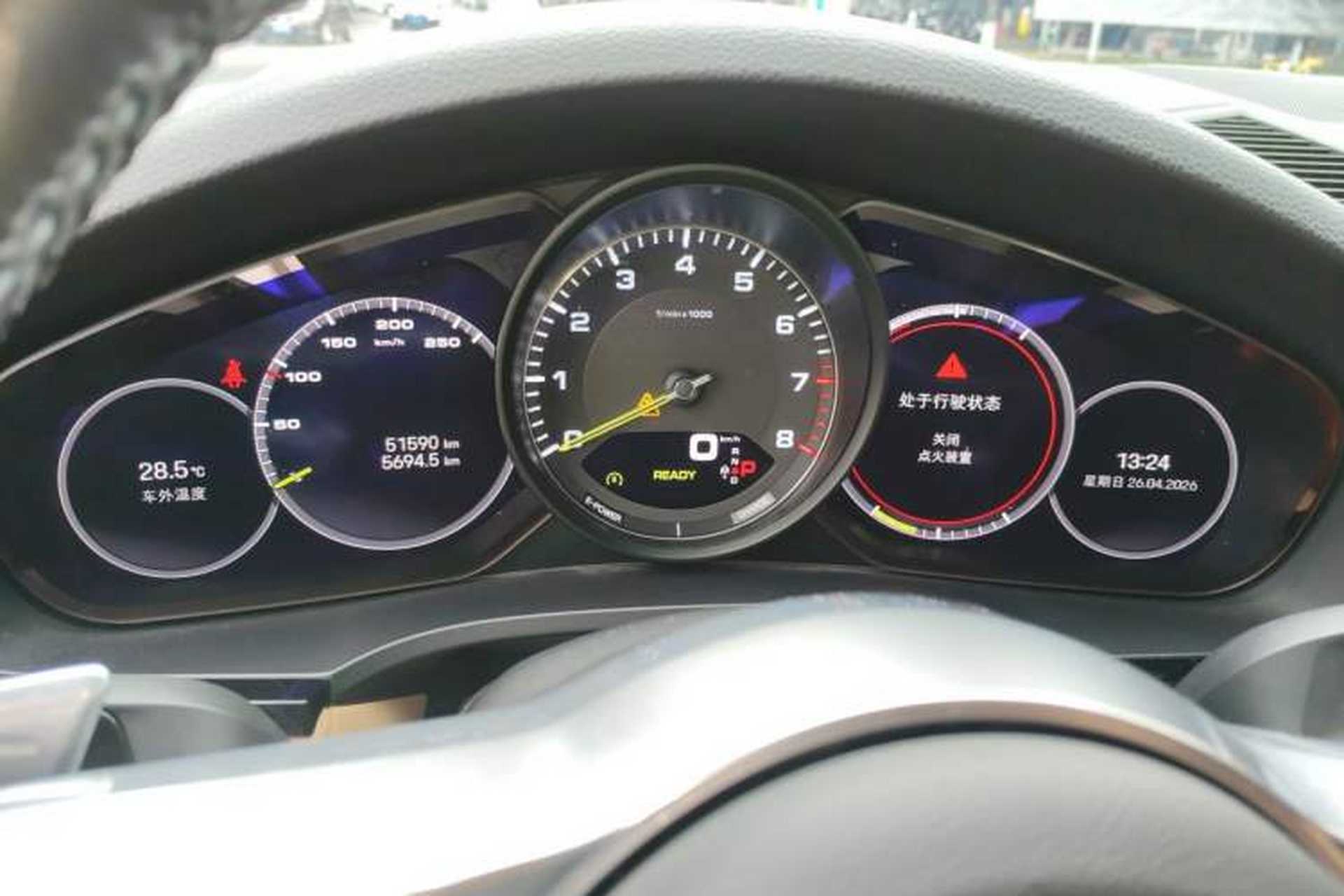 Used Porsche Cayenne E-Hybrid 2022 Cayenne E-Hybrid 2.0T Platinum Edition Instrument Cluster