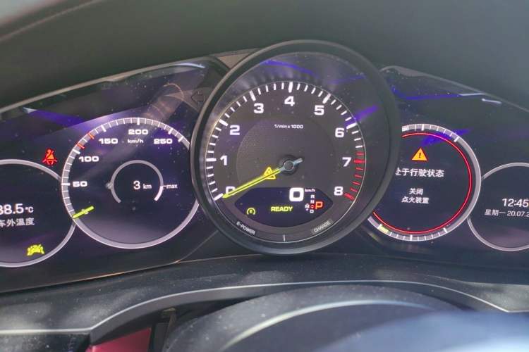 Used Porsche Cayenne E-Hybrid 2023 Cayenne Coupé E-Hybrid 2.0T Platinum Edition Instrument Cluster
