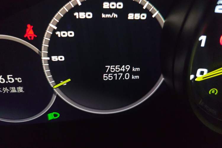 Used Porsche Cayenne E-Hybrid 2023 Cayenne E-Hybrid 2.0T Platinum Edition Odometer Close Up
