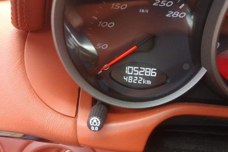 Used Porsche Cayman 2009 Cayman 2.9L Odometer Close Up