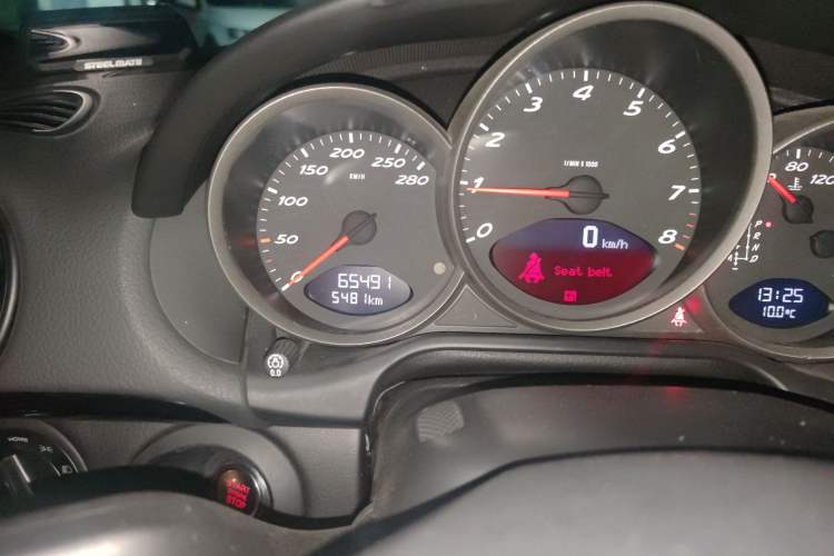 Used Porsche Cayman 2009 Cayman 2.9L Odometer Close Up