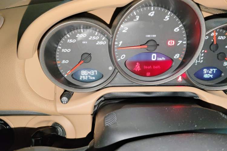Used Porsche Cayman 2009 Cayman 2.9L Odometer Close Up
