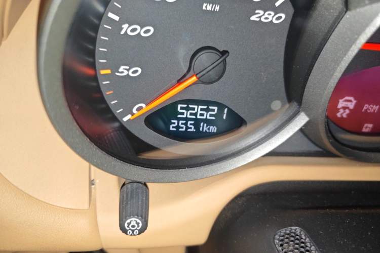 Used Porsche Cayman 2009 Cayman 2.9L Odometer Close Up
