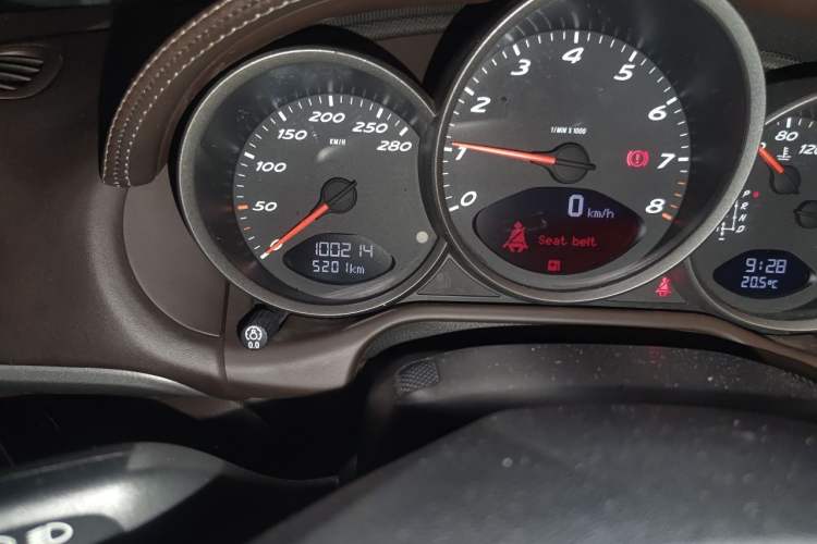 Used Porsche Cayman 2009 Cayman 2.9L Odometer Close Up