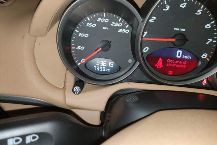 Used Porsche Cayman 2009 Cayman 2.9L Odometer Close Up