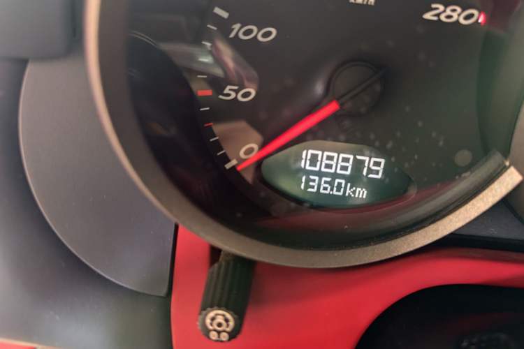 Used Porsche Cayman 2009 Cayman 2.9L Odometer Close Up