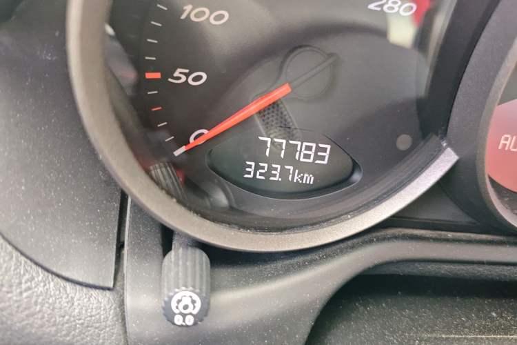 Used Porsche Cayman 2009 Cayman 2.9L Odometer Close Up