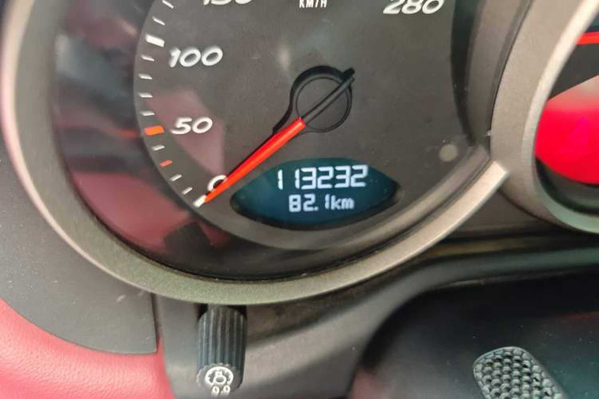 Used Porsche Cayman 2009 Cayman 2.9L Odometer Close Up