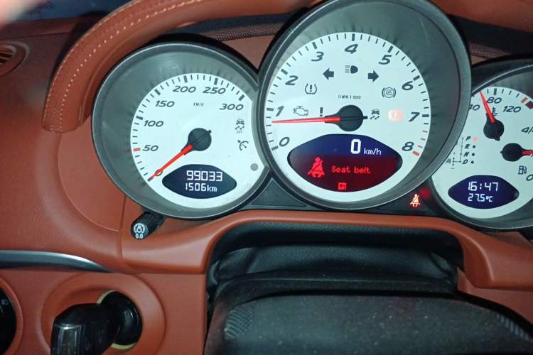 Used Porsche Cayman 2009 Cayman S 3.4L Odometer Close Up
