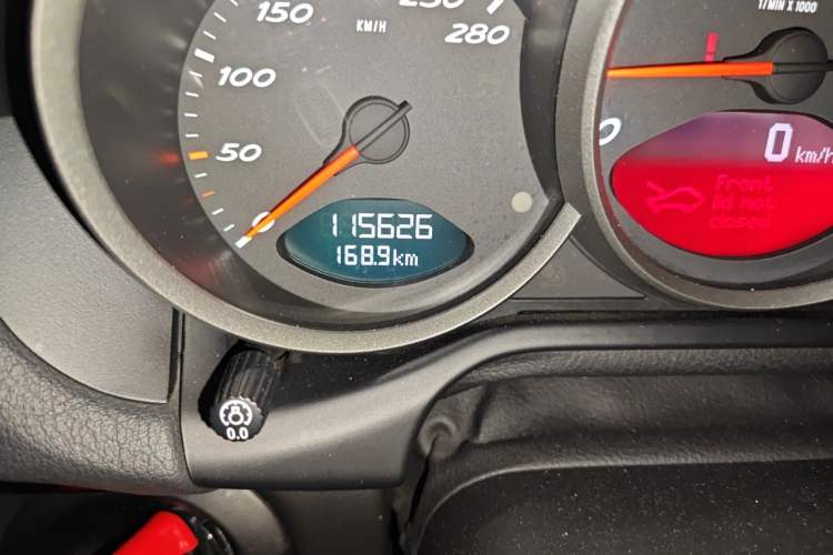Used Porsche Cayman 2012 Cayman Black Edition 2.9L Odometer Close Up
