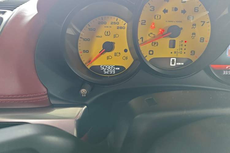 Used Porsche Cayman 2013 Cayman 2.7L Odometer Close Up