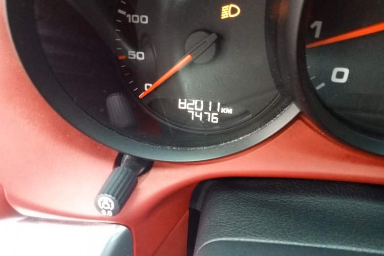 Used Porsche Cayman 2013 Cayman 2.7L Odometer Close Up
