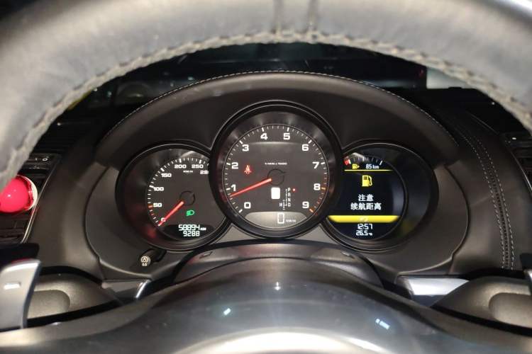 Used Porsche Cayman 2013 Cayman 2.7L Odometer Close Up