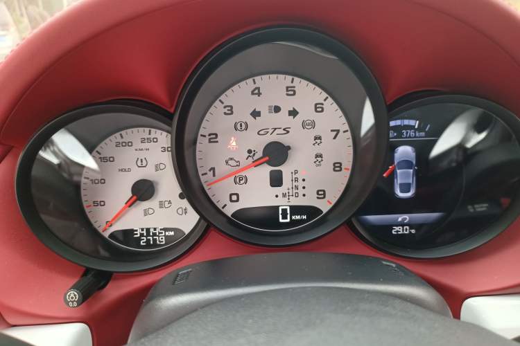 Used Porsche Cayman 2014 Cayman GTS 3.4L Odometer Close Up