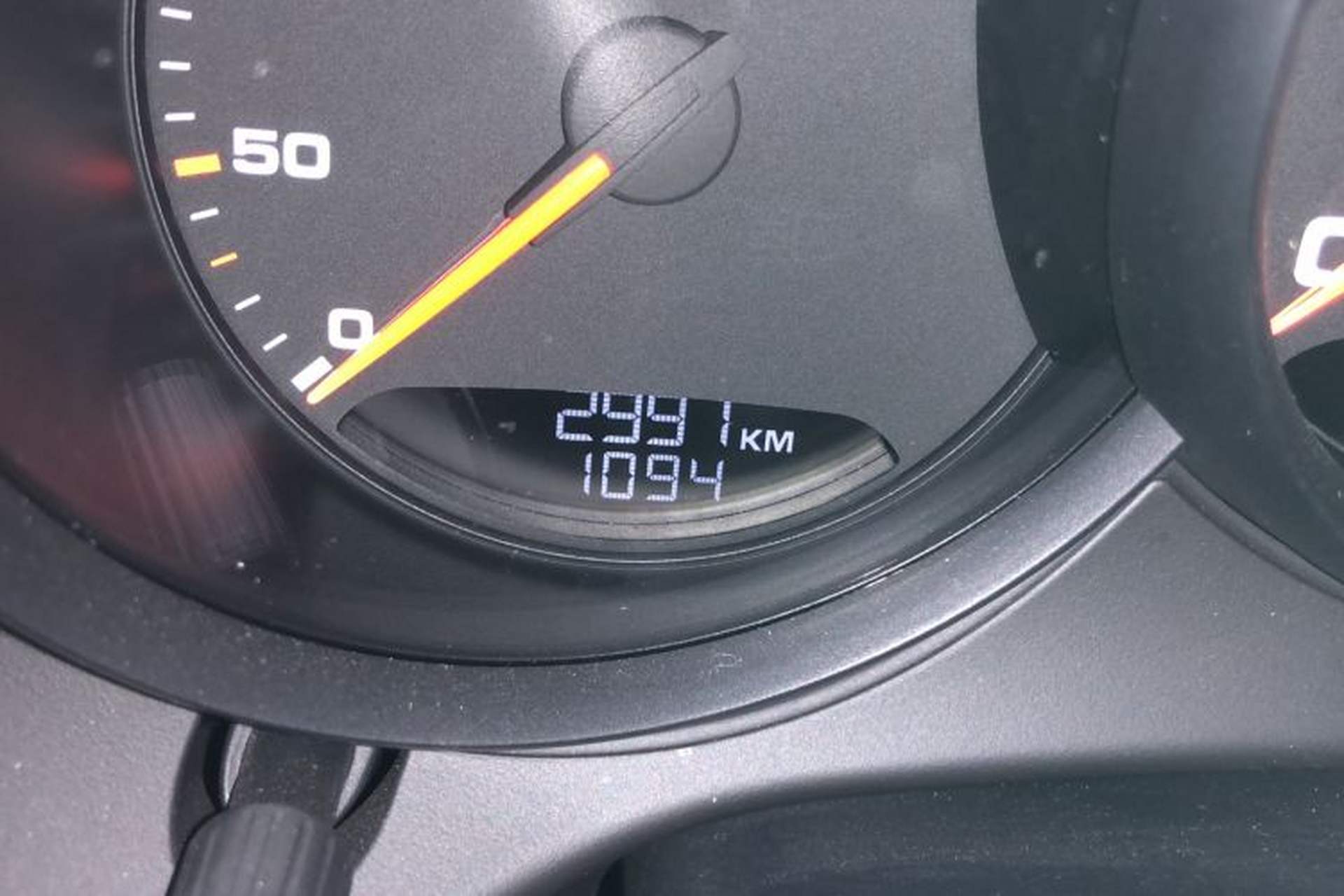 Used Porsche Cayman 2015 Cayman Style Edition 2.7L Odometer Close Up