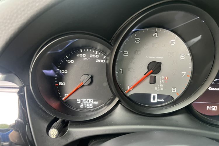 Used Porsche Macan 2017 Macan S 3.0T Odometer Close Up