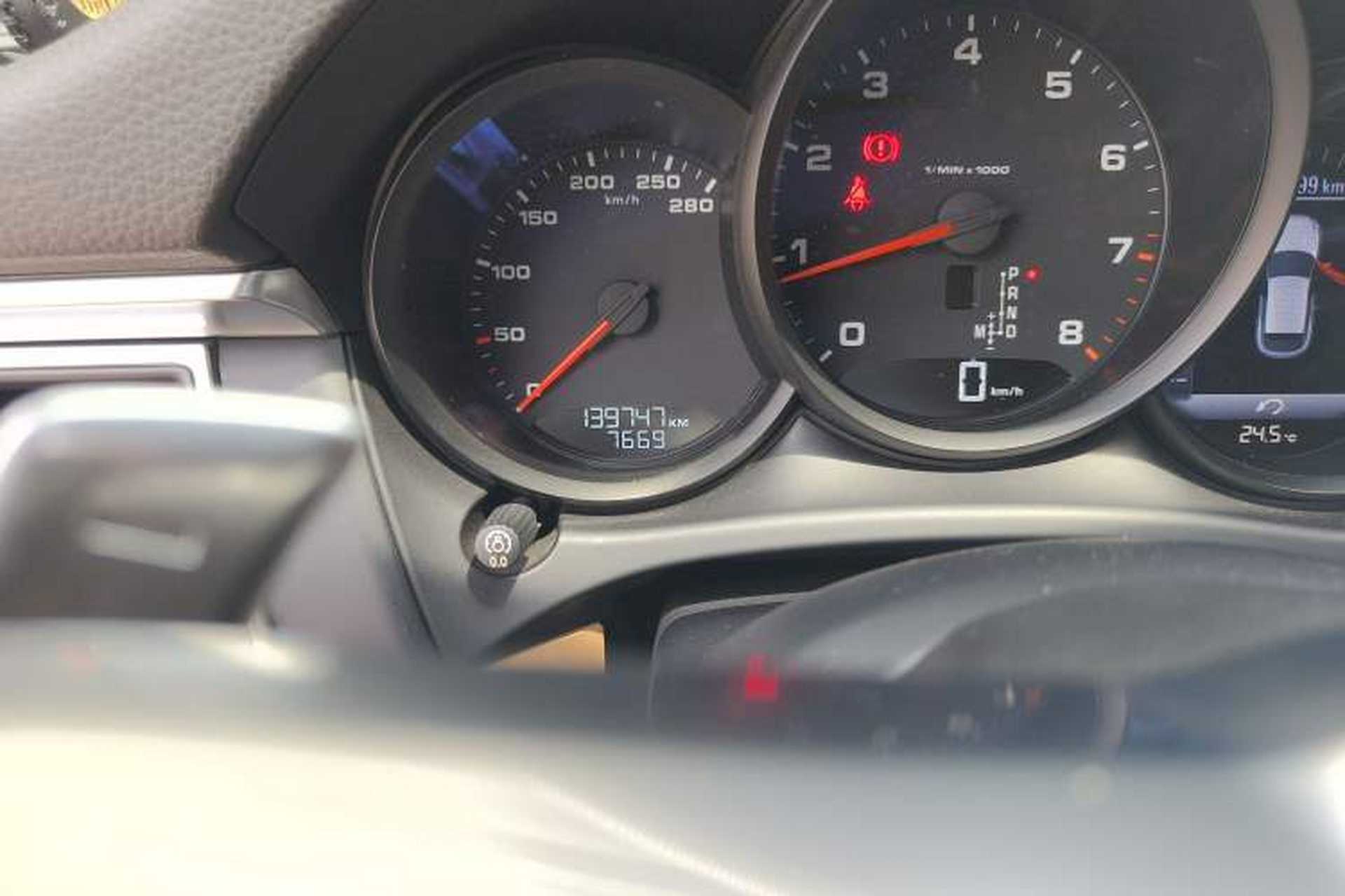 Used Porsche Macan 2017 Macan 2.0T Odometer Close Up