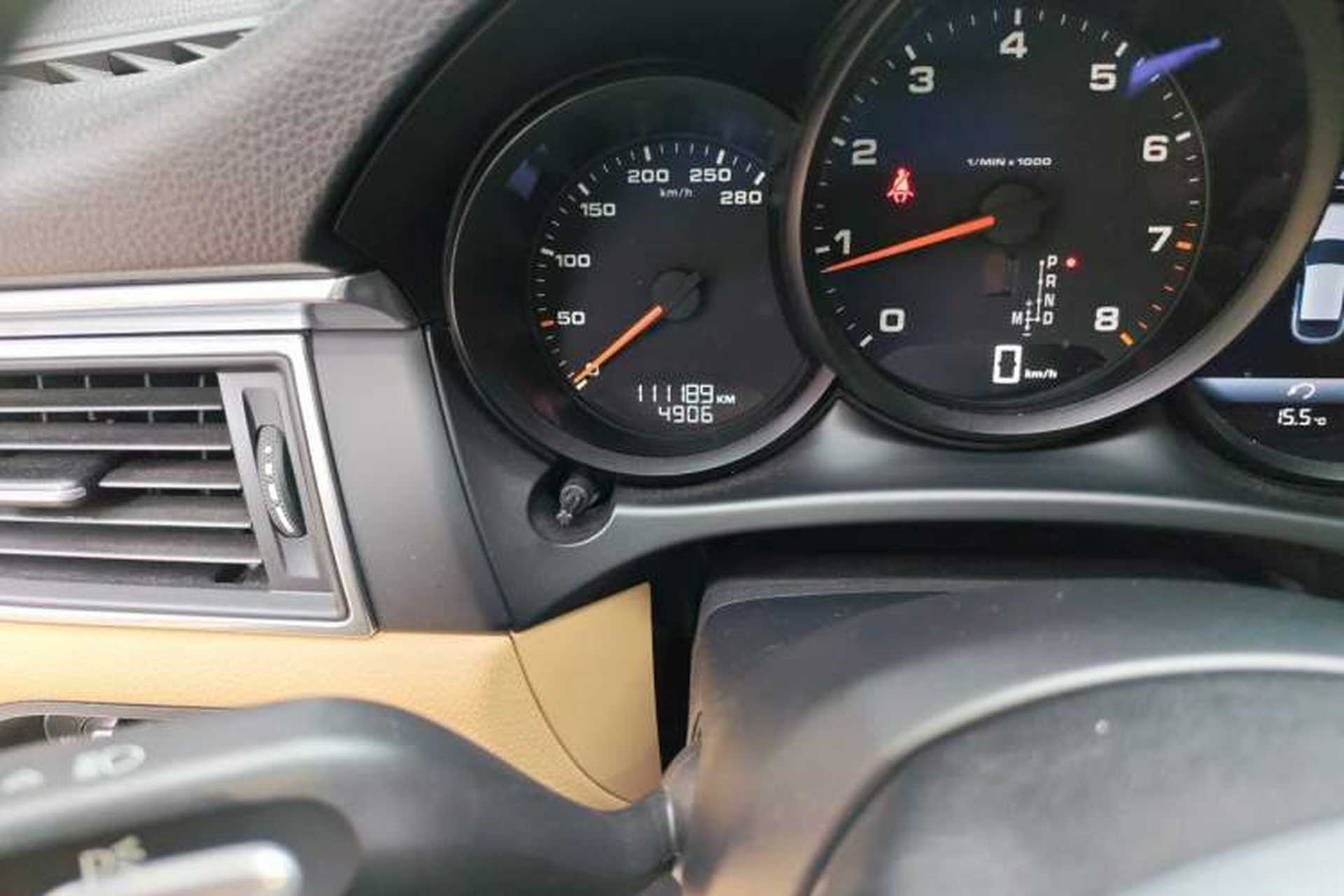 Used Porsche Macan 2017 Macan 2.0T Odometer Close Up