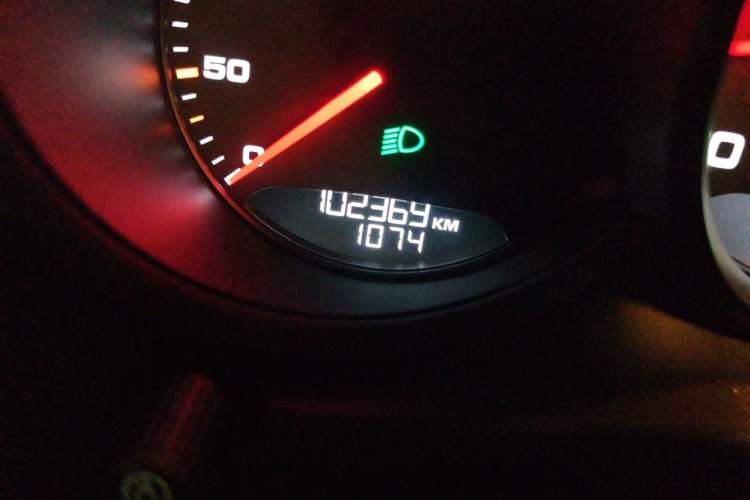 Used Porsche Macan 2017 Macan 2.0T Odometer Close Up